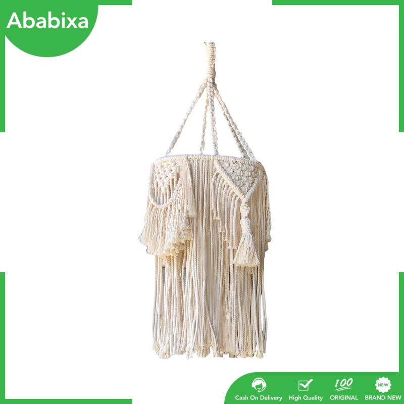 [Ababixa] Chụp Đèn Treo Trần Dệt Tay Phong Cách Nông Thôn Cho Nhà Hàng / Phòng Làm Việc