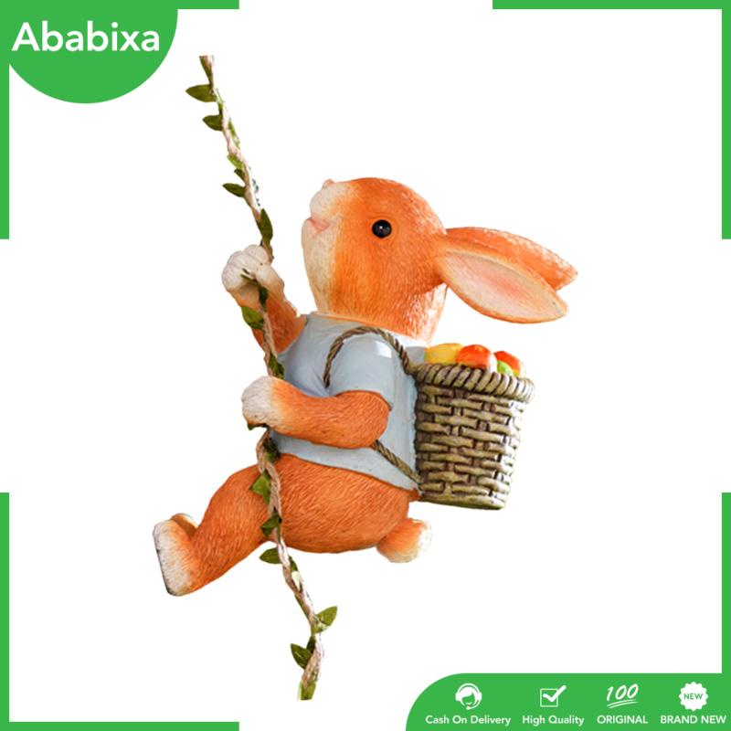 [Ababixa] Mô Hình Tượng Thỏ Leo Trèo Đáng Yêu Trang Trí Vườn Thần Tiên / Tiểu Cảnh