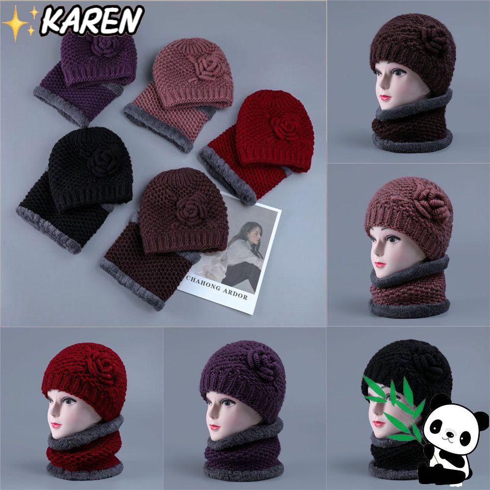 Mũ beanie Dày Dặn Giữ Ấm Cho Phụ Nữ Lớn Tuổi