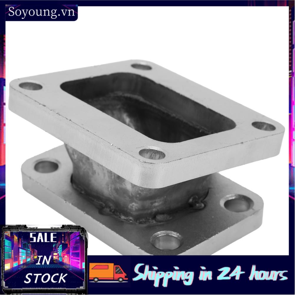 Soyoung Turbo Manifold Flange  Practical T3 To T4 Adapter Stainless Steel for Car