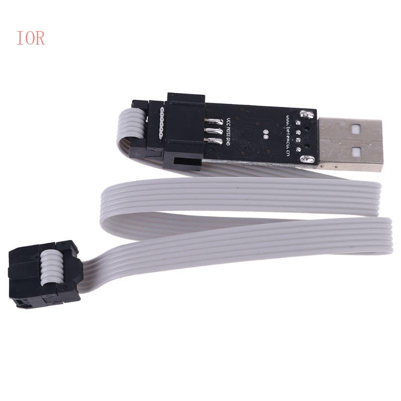 Bộ Lập Trình USB Hỗ Trợ Win7 64Bit 5V AVR ISP ATMEGA8 ATMEGA128 + Dây 6PIN