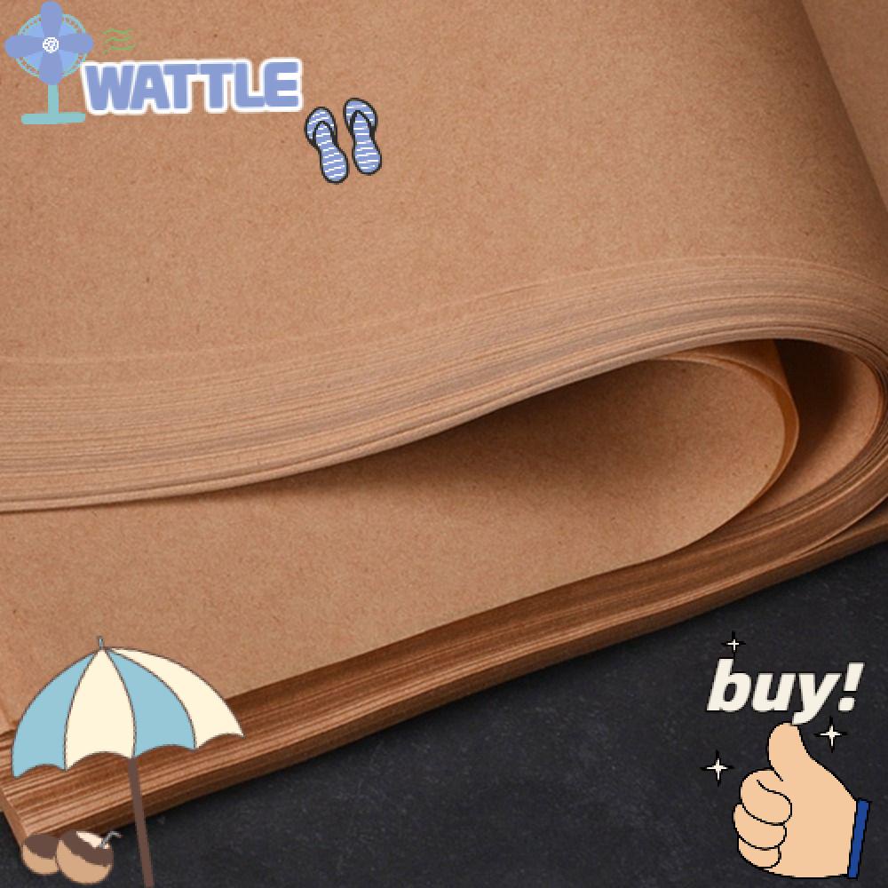 Set 200 Tờ Giấy Ép Thịt Hình Vuông Màu Nâu Tiện Dụng