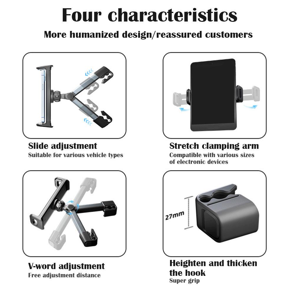 Giá Đỡ Điện Thoại / Máy Tính Bảng Gắn Ghế Sau Xe Hơi Tùy Chỉnh Kích Thước M5X4