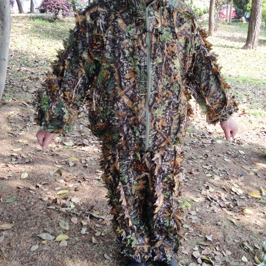 Bộ Quần Áo Có Mũ Trùm Họa Tiết Ghillie Dễ Thương