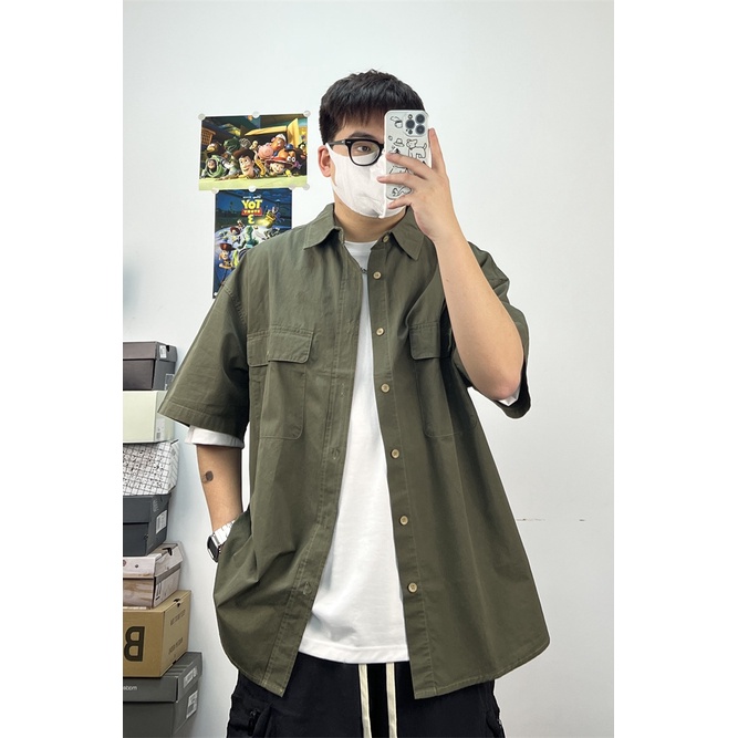 Kolbinli Binli Áo Thun Polo Tay Ngắn Dáng Rộng Phong Cách Nhật Bản Thời Trang Mùa Hè Dành Cho Thanh Thiếu Niên