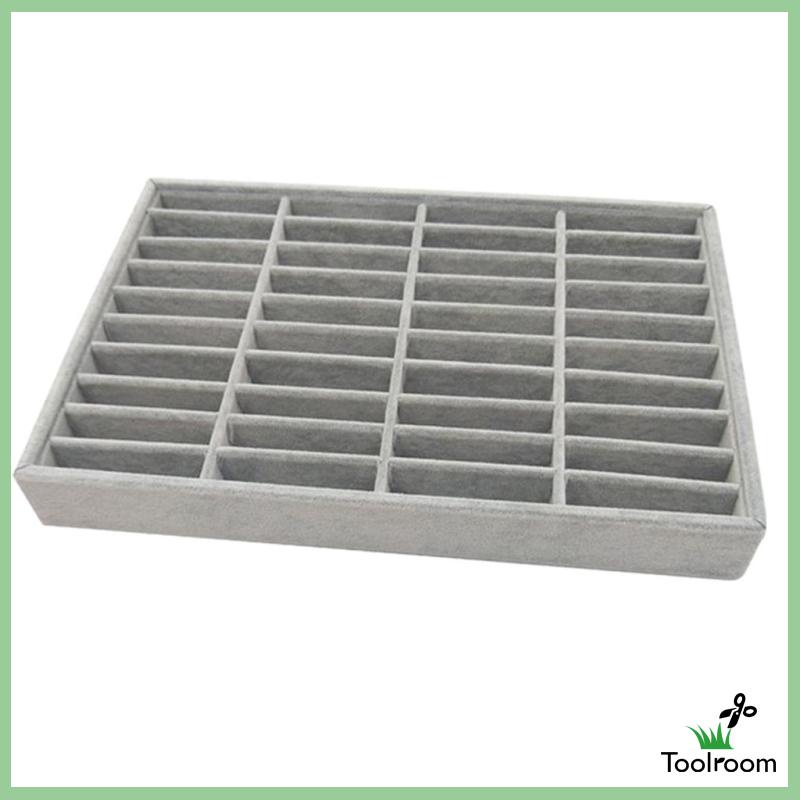 Khay Đựng Vòng Tay 40 Ngăn Màu Xám Thời Trang Cho Nam Và Nữ