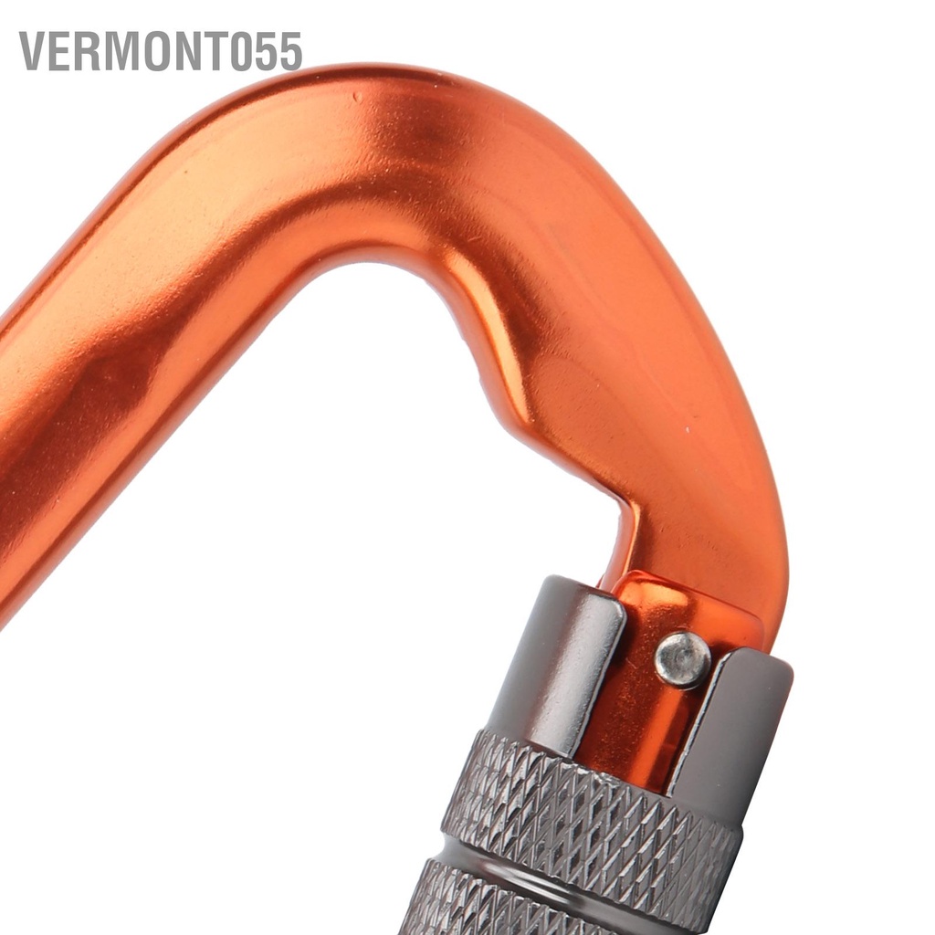 Vermont055 Khóa tự động bằng nhôm hàng không bền D-Shape Carabiner An toàn cho cắm trại leo núi ngoài trời