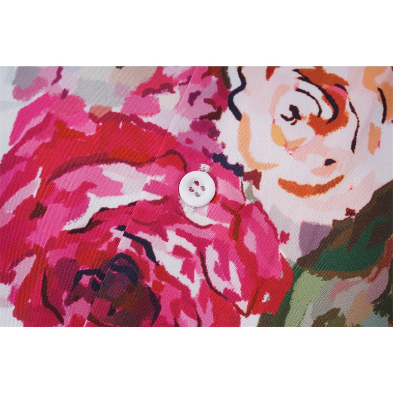 Áo Thun Tay Ngắn In Hoa Nhỏ Thời Trang Đường Phố Cao Cấp L666v 2023