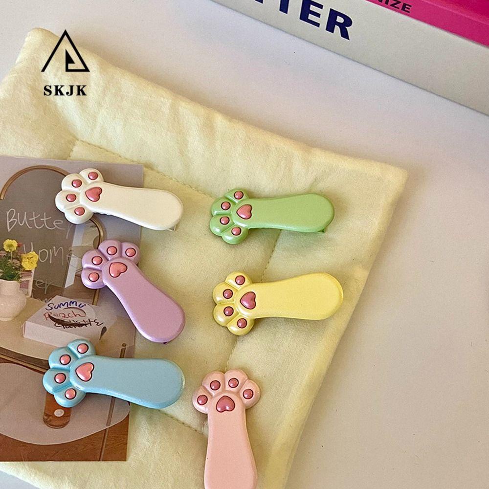 Kẹp Tóc Hình Bàn Chân Mèo Dễ Thương Phong Cách Hàn Quốc