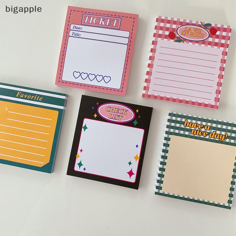 Set 50 Tờ Giấy Ghi Chú Tự Dính Dùng Lên Kế Hoạch Tiện Dụng