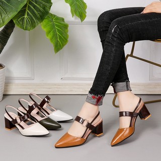 Giày cao gót sandal nữ mũi nhọn thời trang