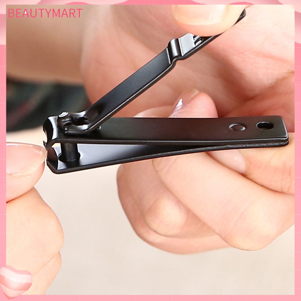 Kềm Cắt Móng Tay 3 Kiểu Cong Bằng Thép Không Gỉ Màu Đen