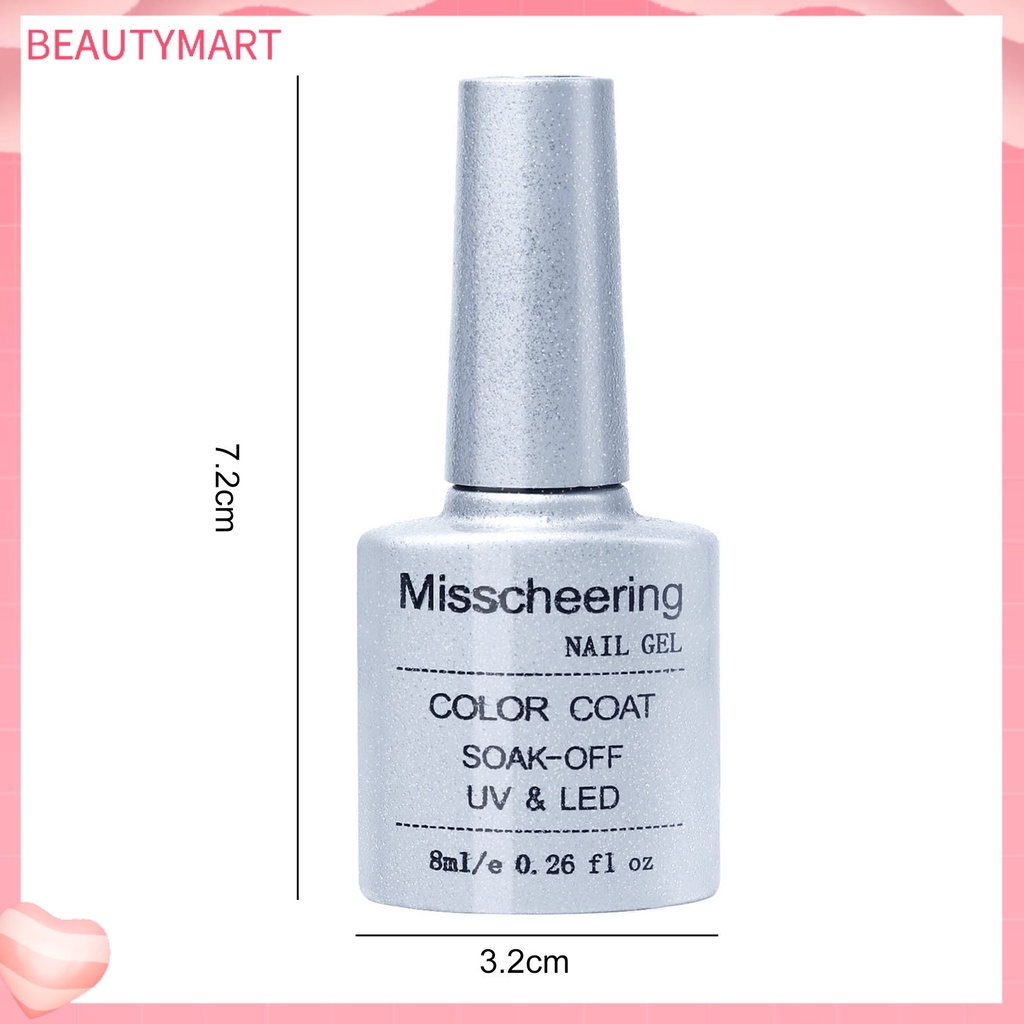 Sơn Móng Tay Dạng Gel 8ml Nhanh Khô Sắc Tố Cao Màu Sắc Tươi Sáng Tự Nhiên