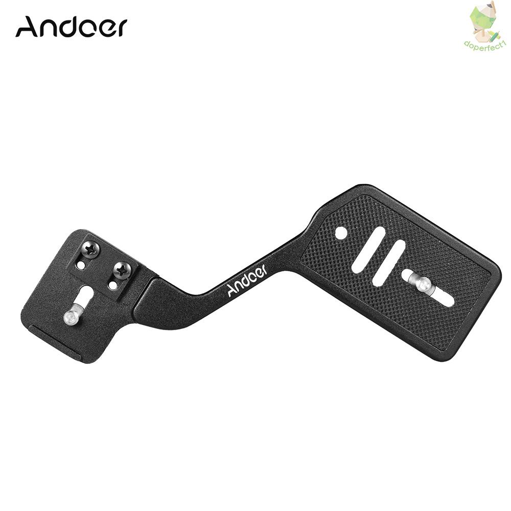 Andoer Universal Aluminum Bracket Mount Holder for Camera Speedlite Flash Light with 1/4   Came-6.5