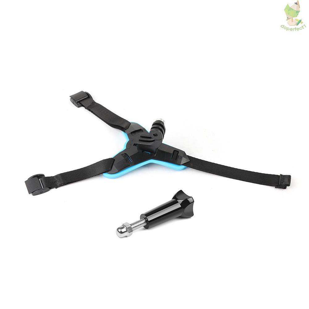 Full Face Helmet Chin Mount Jaw Holder Motorcycle Helmet Strap for   10/9/87/6/5/4/3 SJCAM sj5000/6000/7000 DJI Osmo Act   Came-6.5