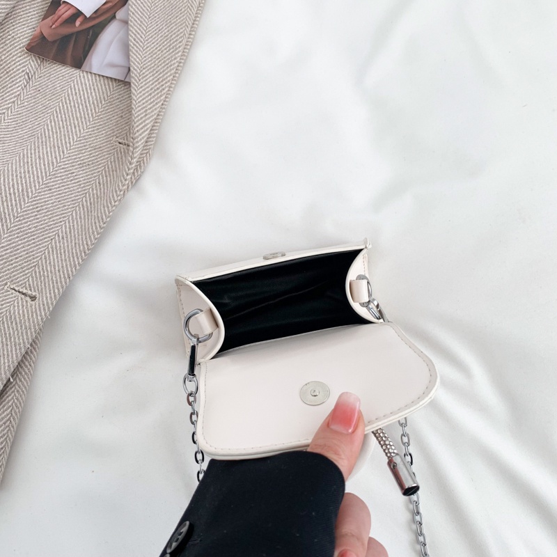 Túi Đeo Chéo Dây Xích Đính Nơ Phong Cách Hàn Quốc Ngọt Ngào Cho Nữ