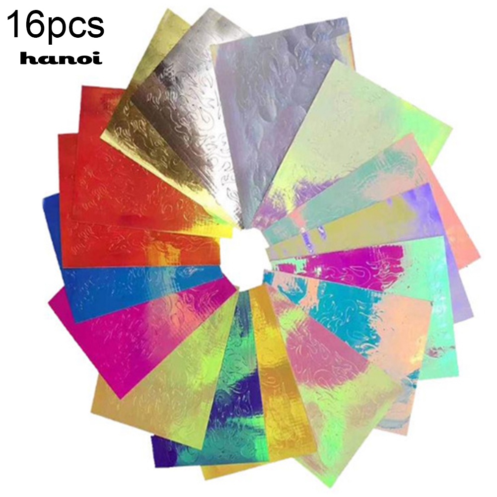 Set 16 Tấm Hình Dán Trang Trí Móng Tay Nghệ Thuật