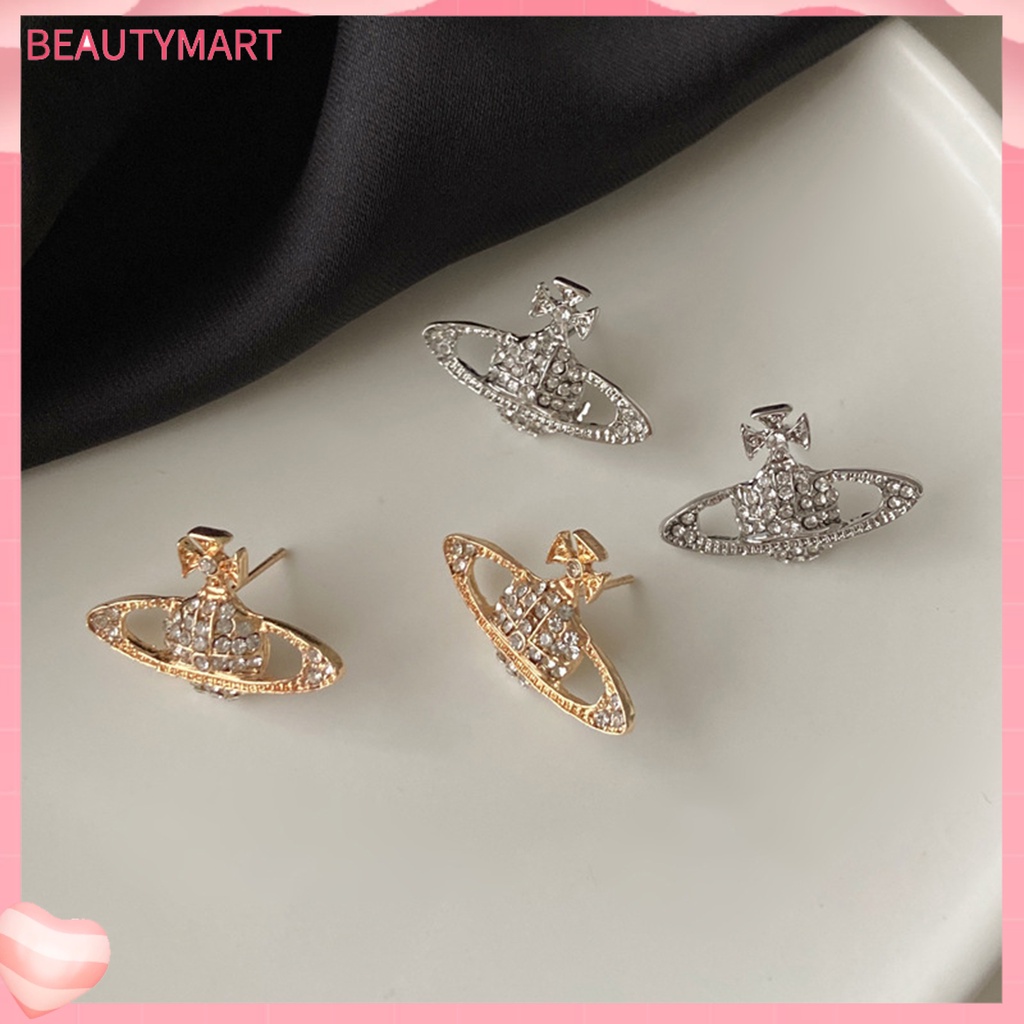 Set 2 Khuyên Tai Đính Đá Hình Hành Tinh Dễ Phối Đồ Thời Trang Dự Tiệc Cho Nữ