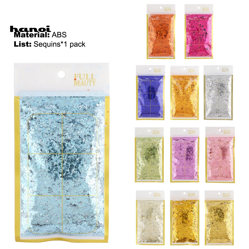 Túi 50g Kim Sa Lục Giác Đính Móng Nghệ Thuật