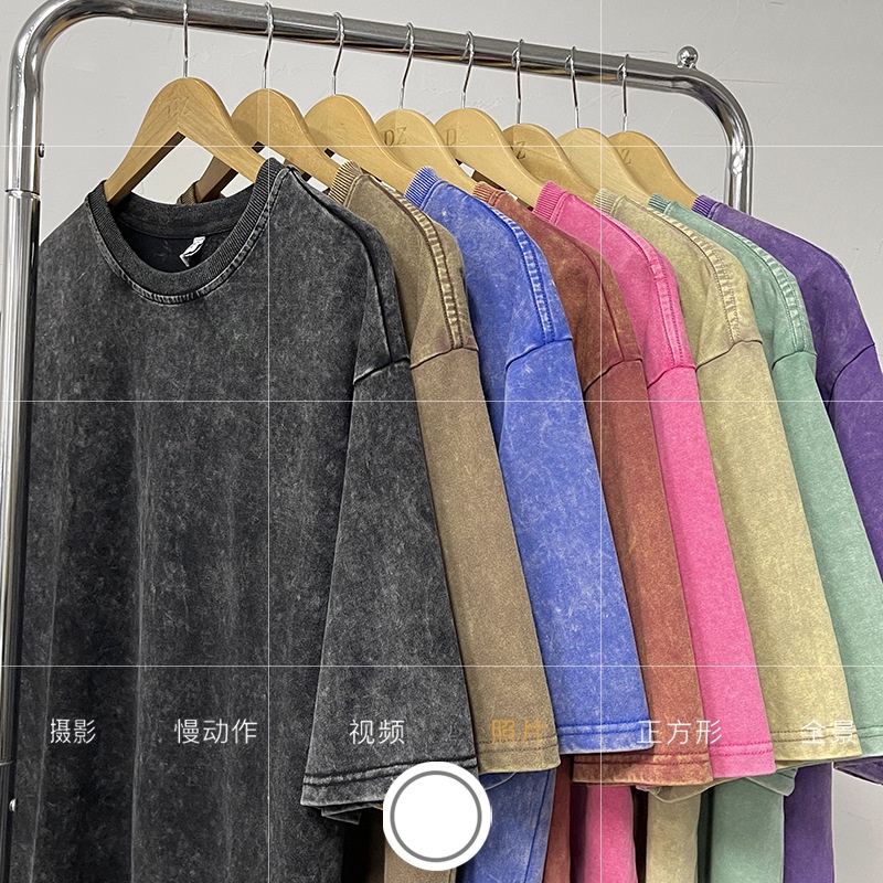 Áo Thun Tay Ngắn Phong Cách Retro Mỹ Thời Trang Mùa Hè Cho Nam 220g