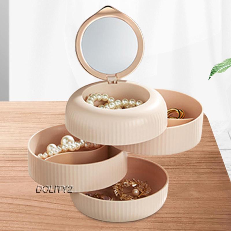 [Dolity2] Giá Đỡ Bông Tai 4 Lớp Bền Không Trượt Xoay Được Cho Lễ Hội / Du Lịch