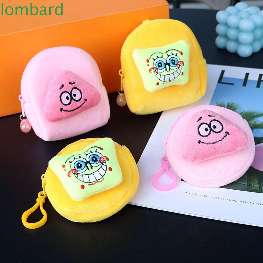 Ví Đựng Tiền Xu / Son Môi / Tai Nghe Hình Tròn / Ngôi Sao Hoạt Hình Patrick Dễ Thương Cho Bé Gái