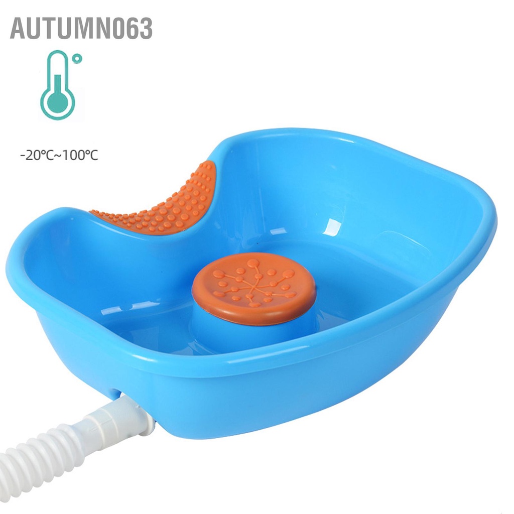 Chậu Gội Đầu Tại Nhà, Chậu gội đầu tại giường cho người già, Trẻ Nhỏ Có Đệm Lót Đỡ Cổ Silicone Siêu Mềm Tiện Dụng Autumn063
