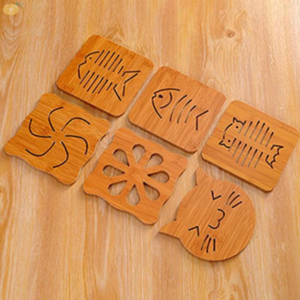 【VARSTR】Table Placemat 14.8*14.8cm Creative Gift Decoration For Hot Dishes Bowl Teapot