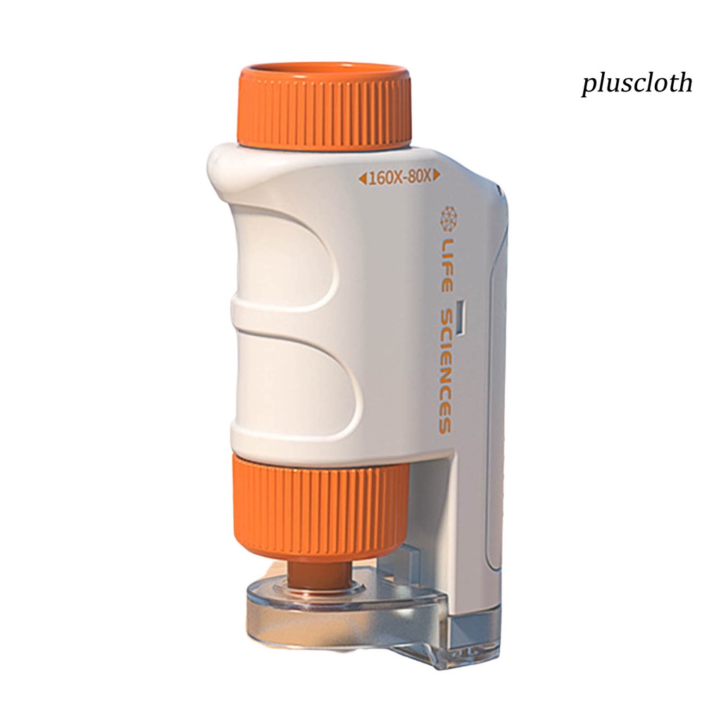 1 Bộ Kính Hiển Vi Cầm Tay Phóng Đại 80-160 Bước Đồ Chơi Thí Nghiệm Khoa Học