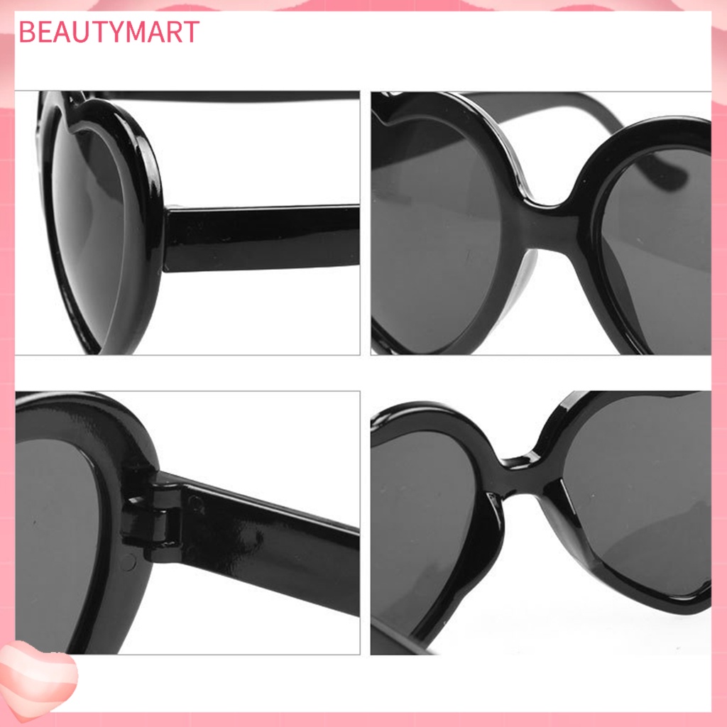 Kính Mát Hình Trái Tim Phong Cách Retro Dễ Thương Cho Nữ