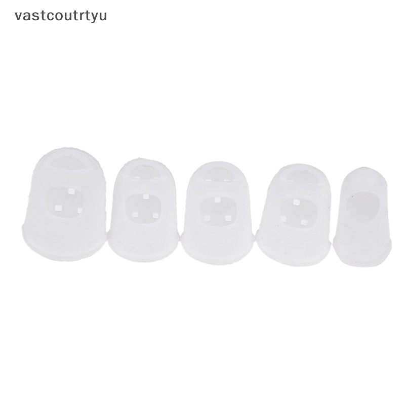 Bộ 5 Nút Silicone Bọc Ngón Tay Chơi Đàn Guitar
