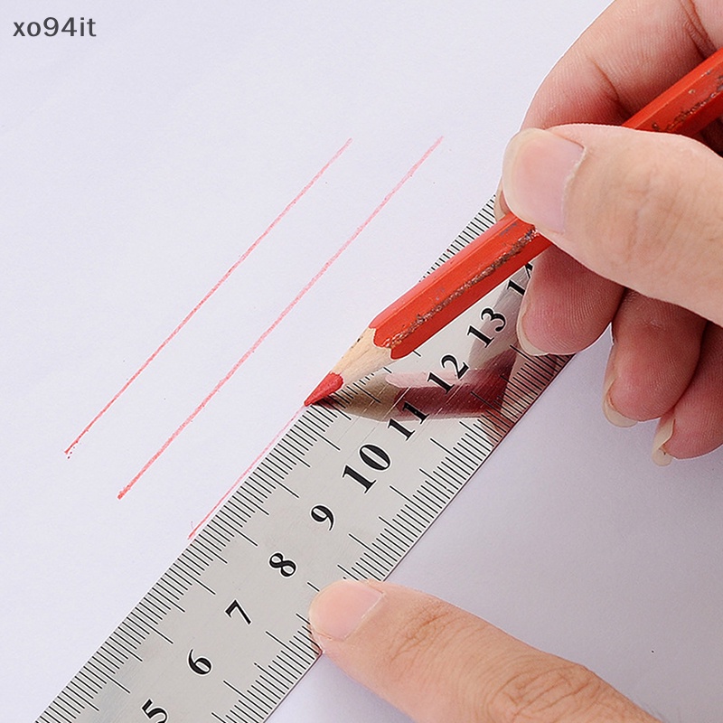 Thước Đo Hai Mặt Bằng Thép Không Gỉ 15-30cm