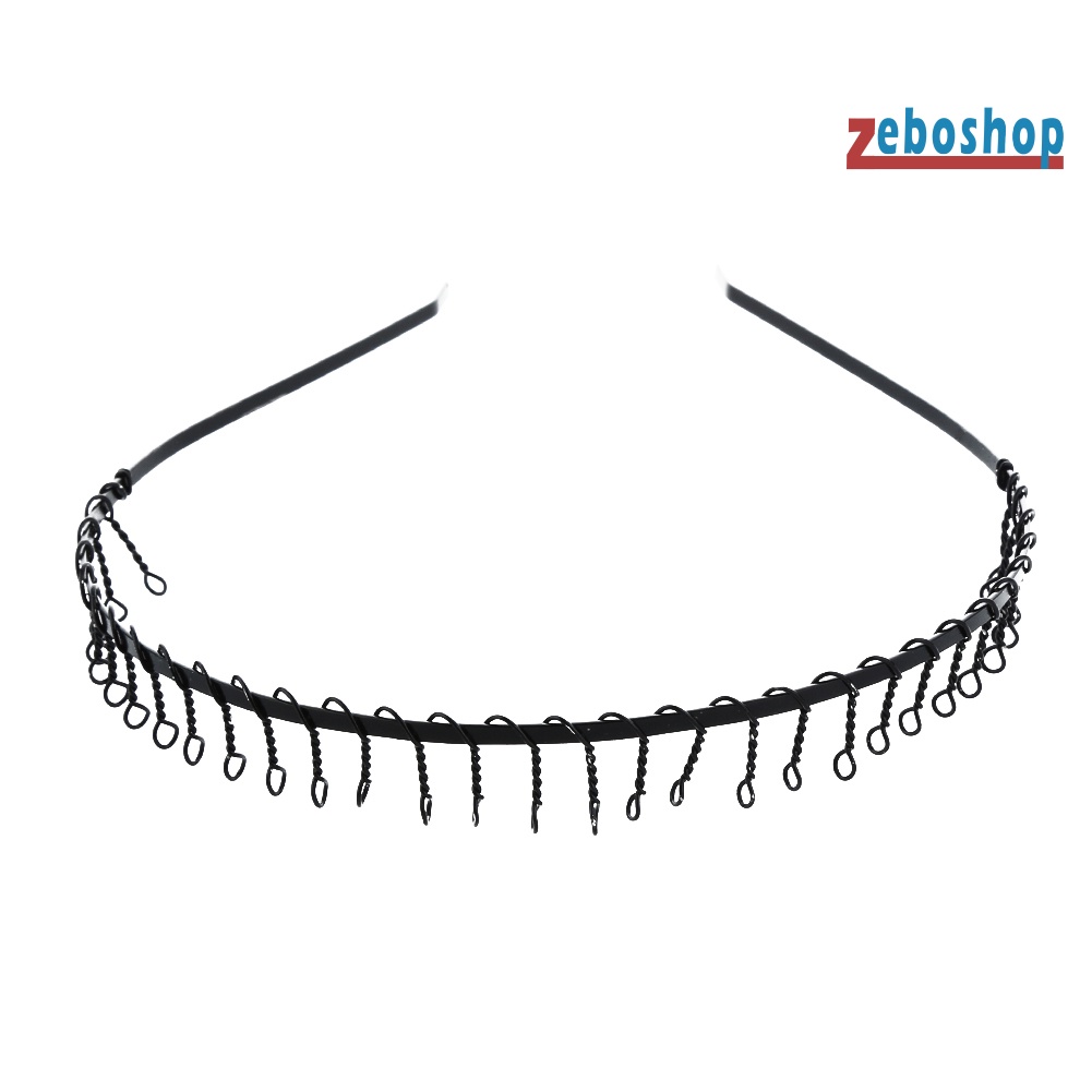 Bộ 2 Băng Đô Cài Tóc 83 Răng Kim Loại Phong Cách Thể Thao Cho Nam Và Nữ