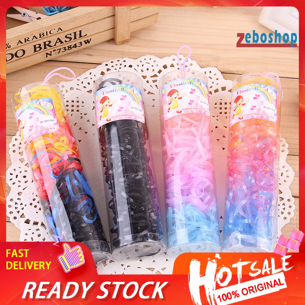 Set 220 Dây Buộc Tóc Cao Su Co Giãn Nhiều Màu Sắc Dùng Một Lần Cho Bé Gái Giá Đỡ