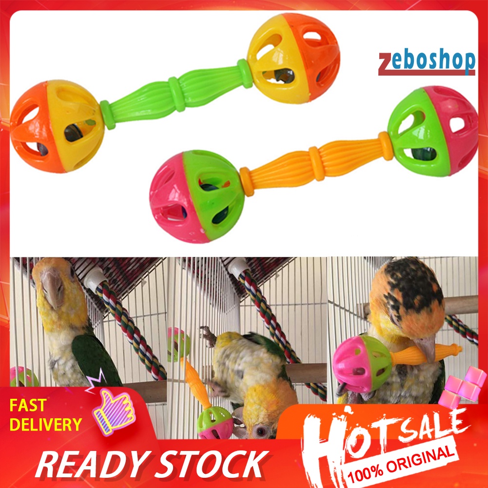 Đồ Chơi Chuông Hai Đầu Vui Nhộn Dành Cho Vẹt