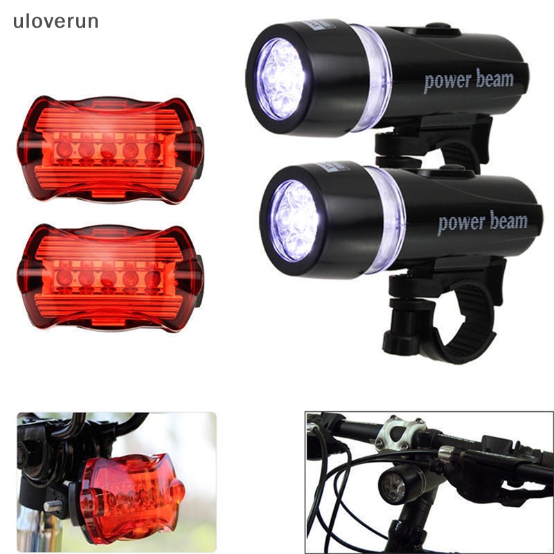 Đèn Pha Trước + Sau Chống Thấm Nước Cho Xe Đạp