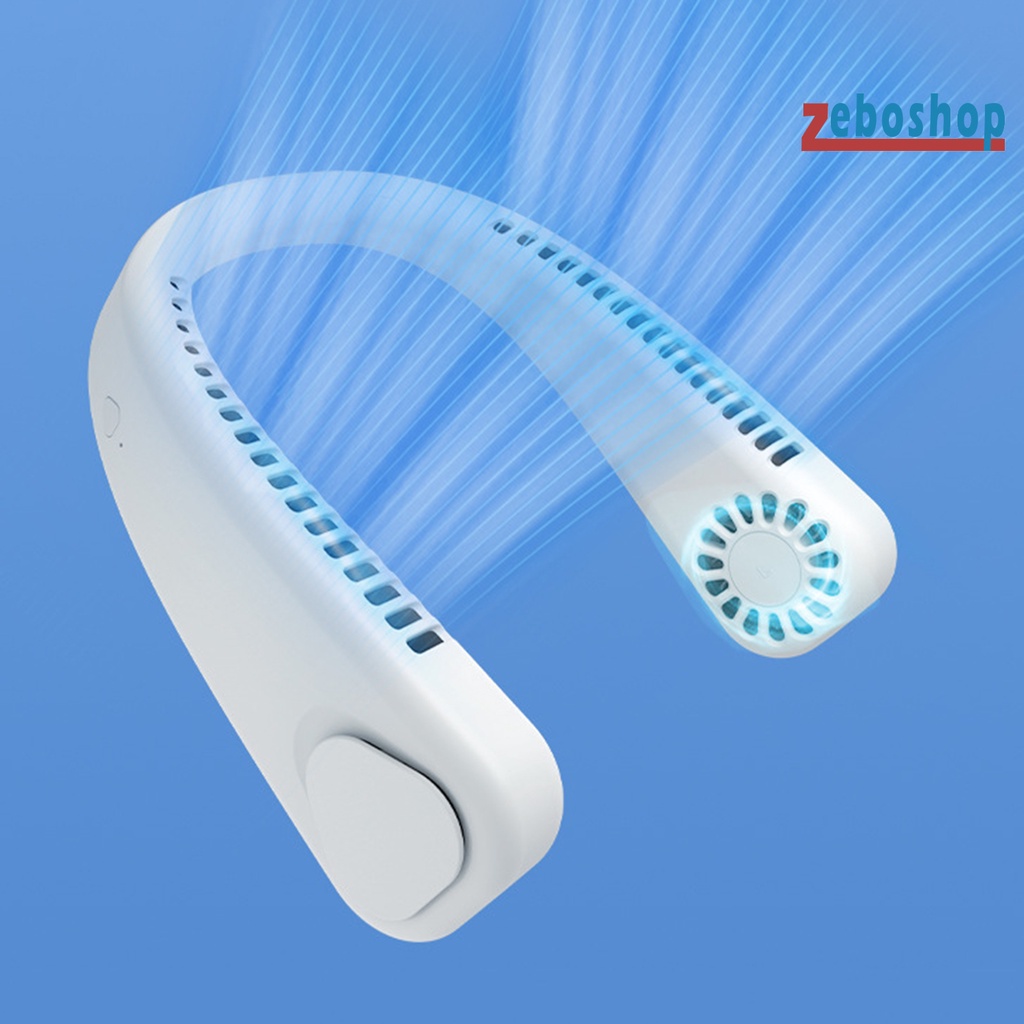 Quạt Đeo Cổ Bằng Silicone Trọng Lượng Nhẹ Tiếng Ồn Thấp Sạc USB