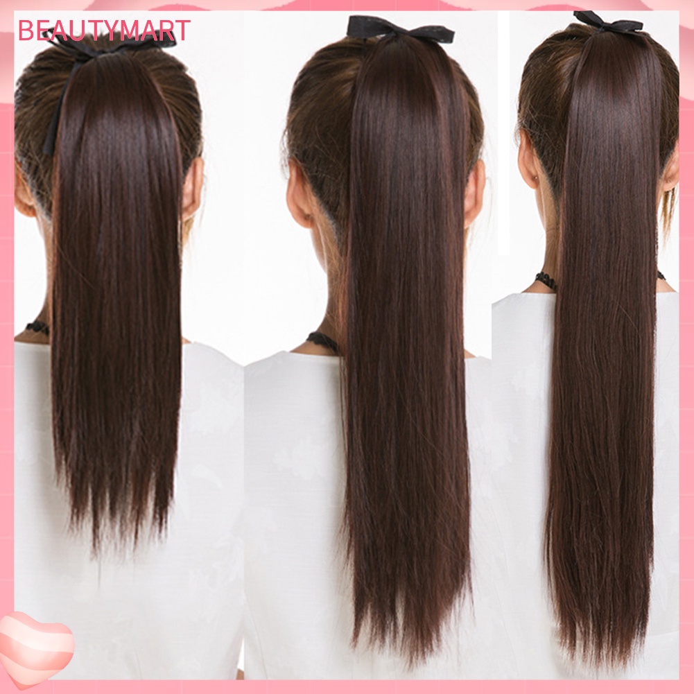 Tóc Giả Đuôi Ngựa Thẳng Dài 45 / 55 / 65cm Hóa Trang Cho Nữ