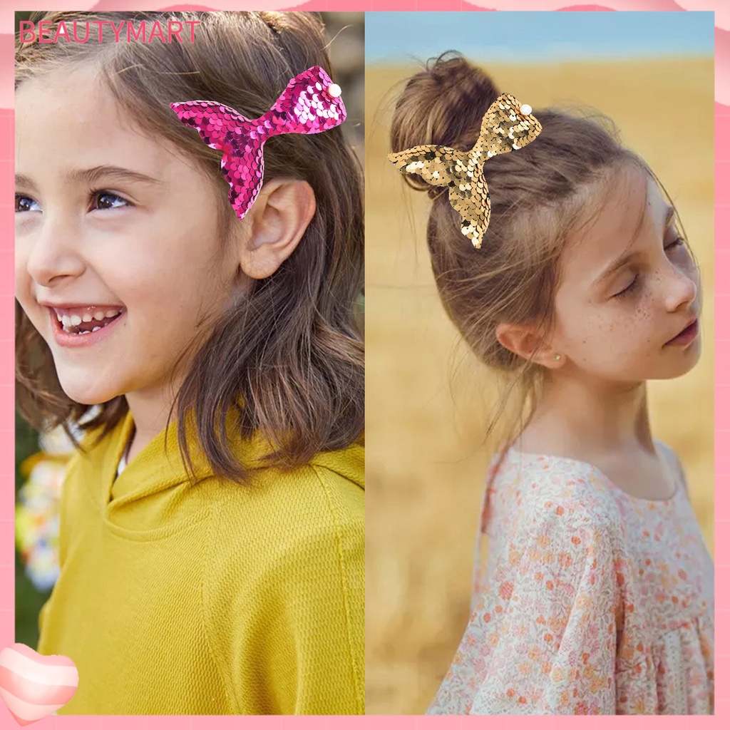 Kẹp Tóc Hình Nàng Tiên Cá Xinh Xắn Cho Bé Gái