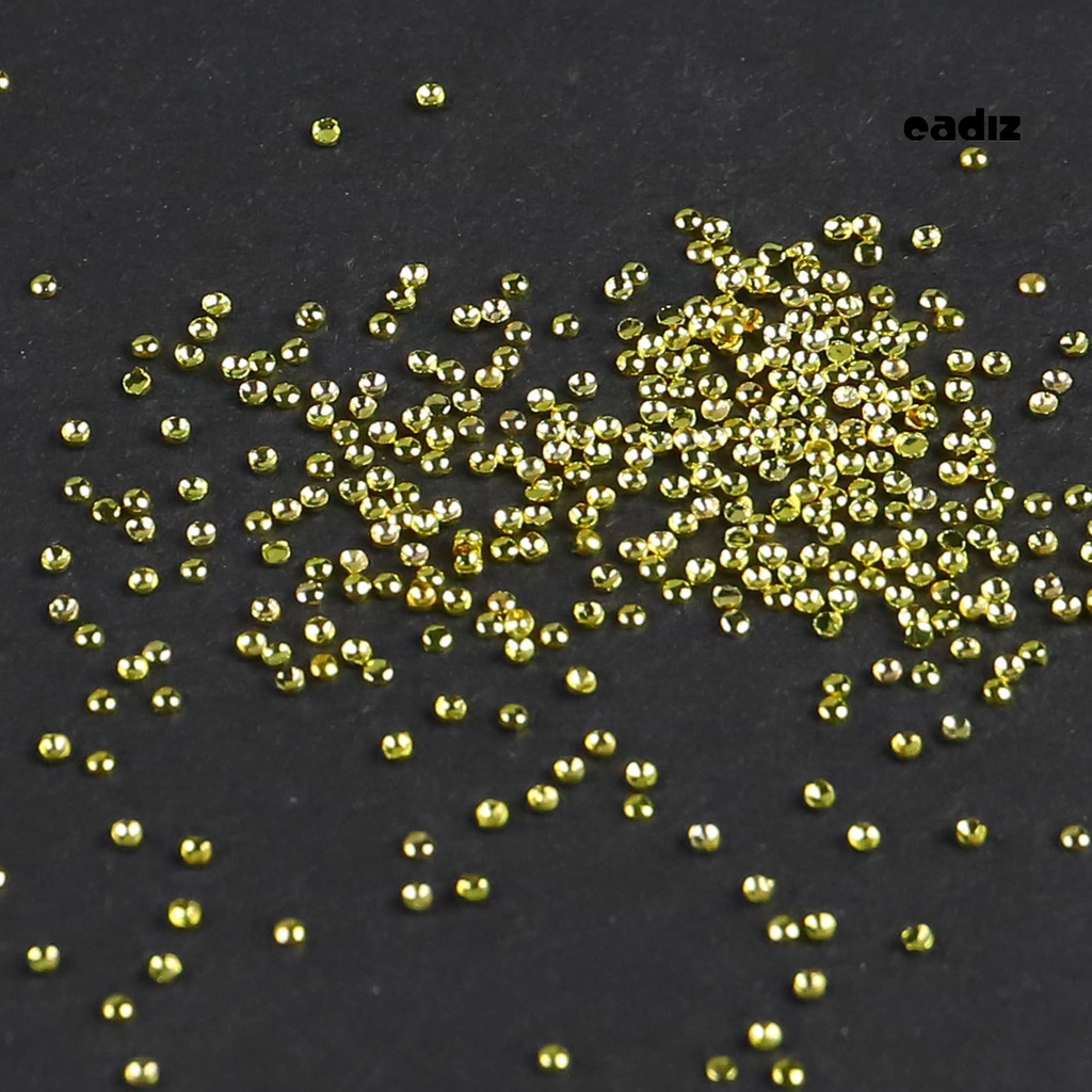 Set 1000 Hạt Kim Loại Tròn Dùng Trang Trí Móng Tay / Điện Thoại DIY