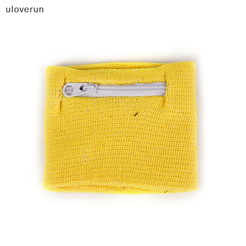 Uloverun 1 Vòng Đeo Tay Thể Thao Thấm Hút Mồ Hôi Có Khóa Kéo vn