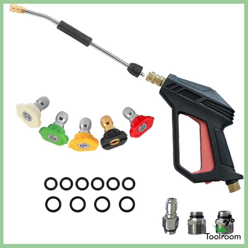 Vòi Xịt Nước Áp Suất Cao Kèm 5 Đầu Phun Dùng Rửa Xe Hơi / Tưới Cây Sân Vườn Ngoài Trời
