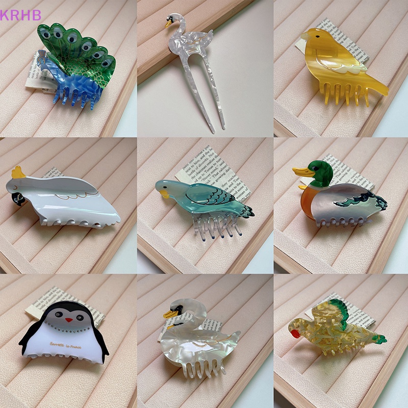 Kẹp Tóc Móng Vuốt Hình Chú Chim Đáng Yêu Cho Nữ Mới