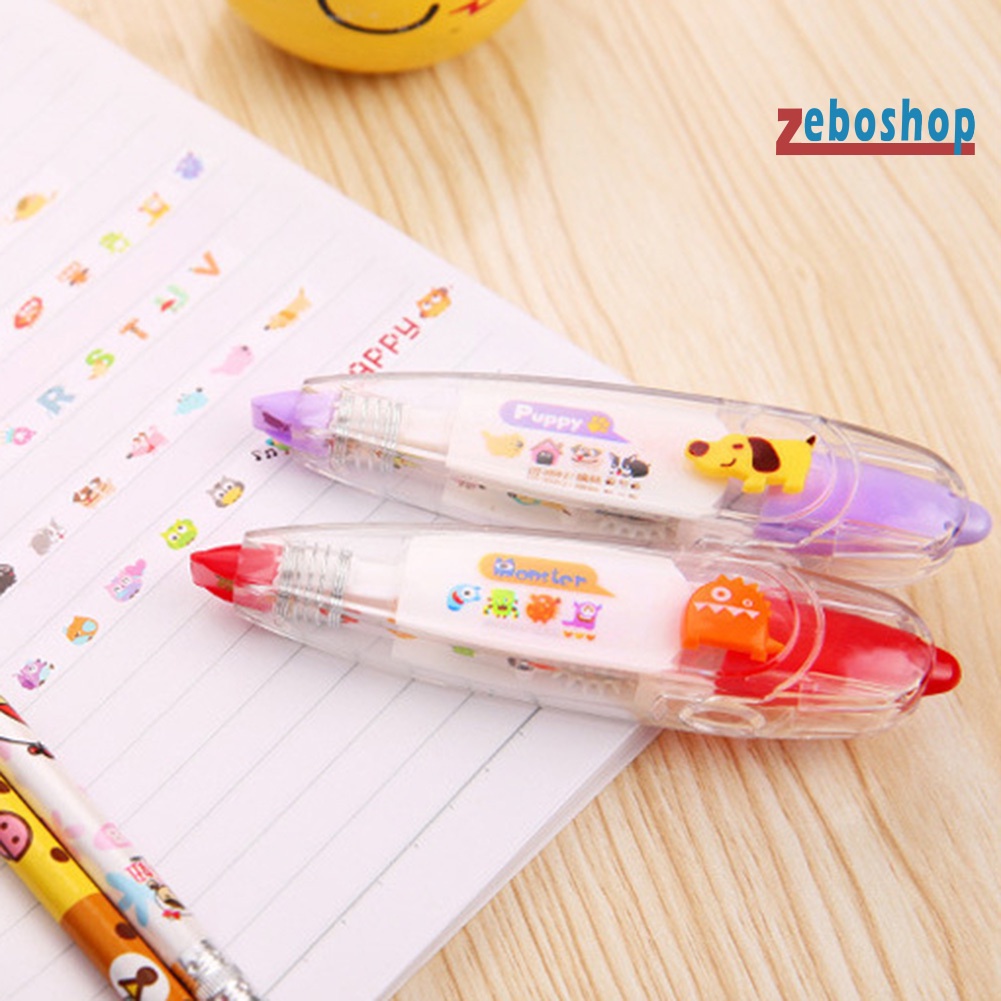 Bút Xóa Dạng Nhấn Tạo Hình Chó Mèo / Cú Mèo Dễ Thương Trang Trí Sổ Tay / Nhật