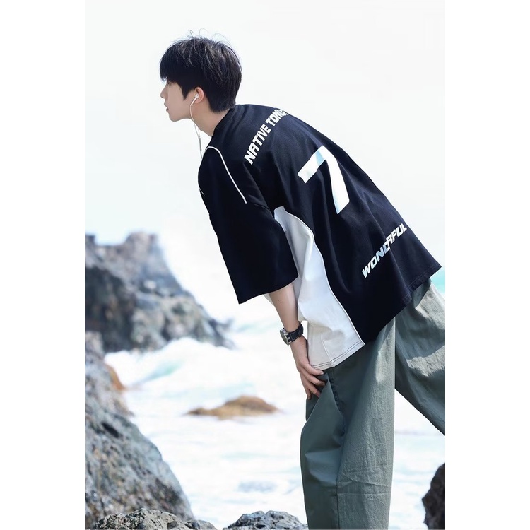 Áo Thun Tay Ngắn Dáng Rộng Chất Liệu Cotton Thời Trang Mùa Hè Hàng Mới 260g