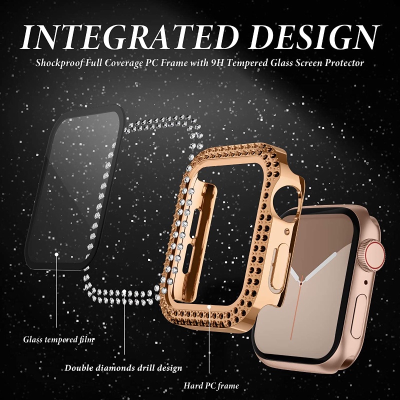 Kính Cường Lực Bảo Vệ Màn Hình Đồng Hồ Apple iWatch series 7 SE 6 8 5 45mm 41mm 44mm 40mm 42mm 38mm