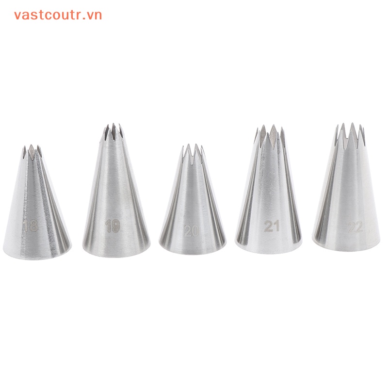 Bộ 9 Đuôi Bắt Bông Kem Trang Trí Bánh Bằng Kim Loại