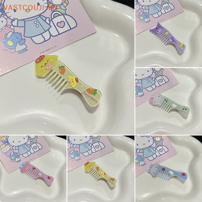 SANRIO Kẹp Tóc Họa Tiết Hoạt Hình Kuromi Dễ Thương Cho Nữ