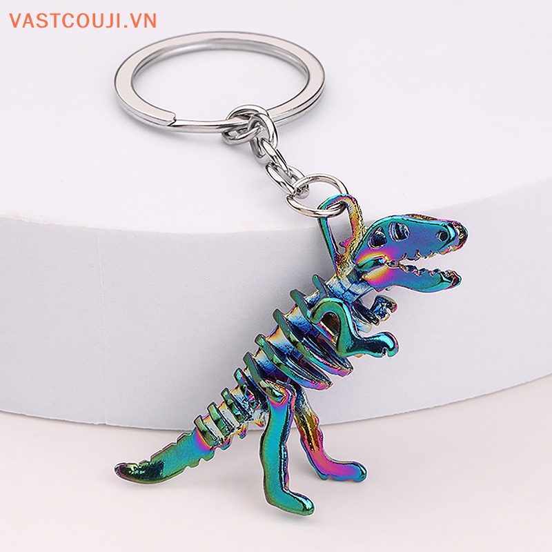 Móc Khóa Hợp Kim Hình Xương Khủng Long VASTJI Nhiều Màu Sắc