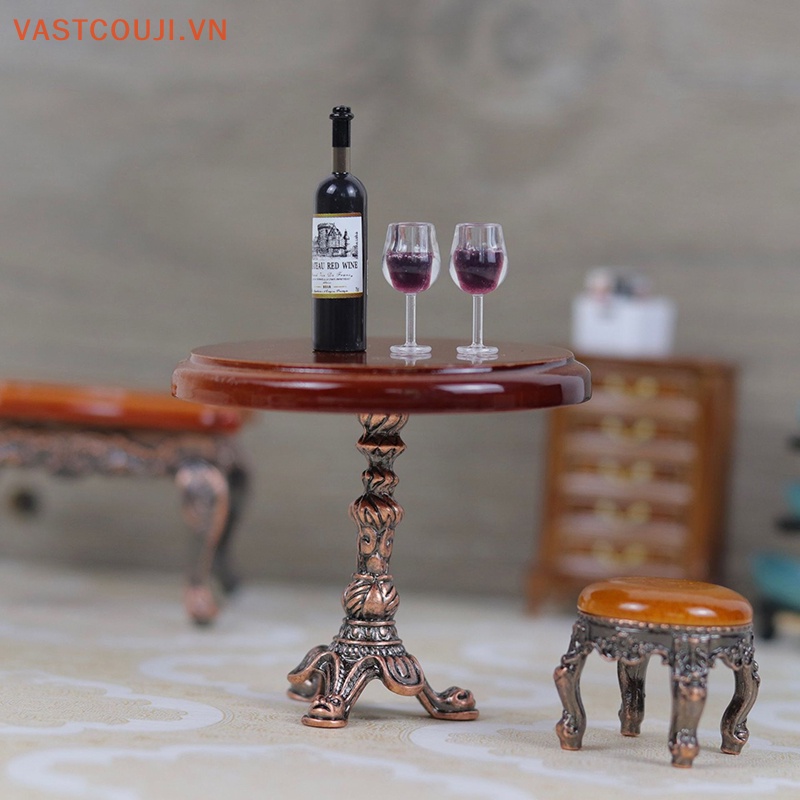 Mô Hình Bàn Vuông Mini Phong Cách VASTJI Trang Trí Nhà Búp Bê